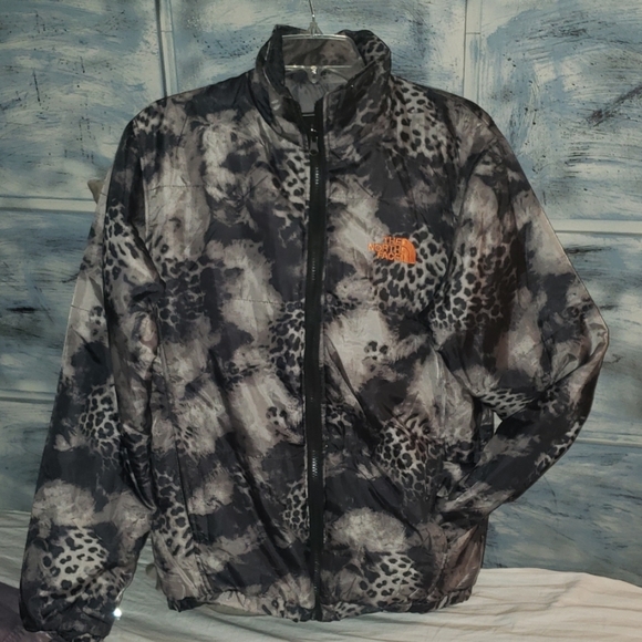 north face leopard jacket